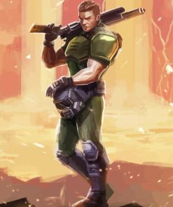 Doomguy Art Diamond Painting