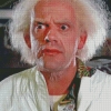 Dr Emmett Brown Actor Diamond Painting