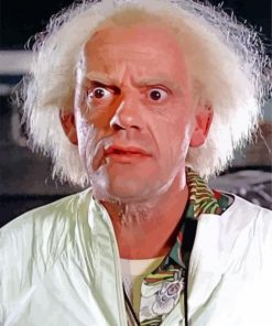 Dr Emmett Brown Actor Diamond Painting