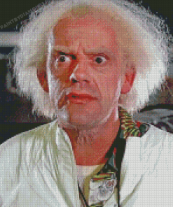 Dr Emmett Brown Actor Diamond Painting