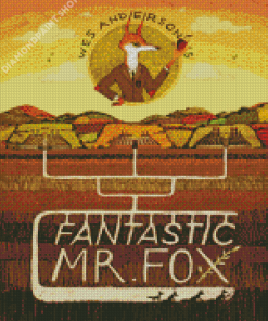 Fantastic Mr Fox Film Poster Diamond Paintings