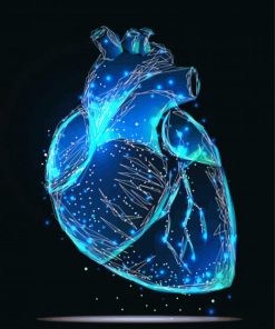 Fantasy Blue Heart Diamond Paintings