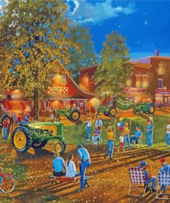 Farm John Deere Trekker Diamond Paintings