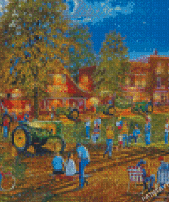 Farm John Deere Trekker Diamond Paintings