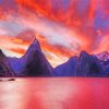 Fiordland At Sunset Diamond Painting