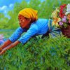 Flower Picking Diamond Paintings