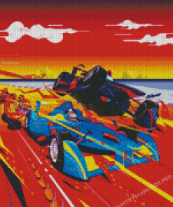 Formula One Racing Art Diamond Paintings