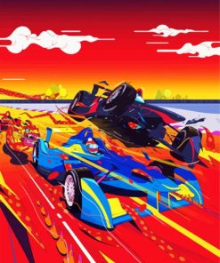 Formula One Racing Art Diamond Paintings