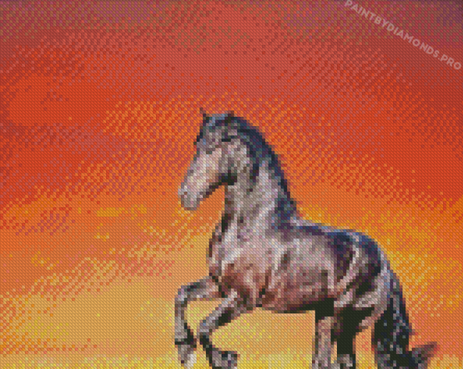 Friesian Diamond Painting