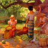 Fruit Pickers Harvesting Under The Mango Tree by Fernando Amorsolo Diamond Paintings