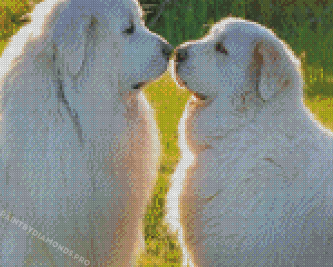 Great Pyrenees Dogs Lovers Diamond Paintings