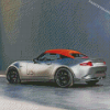 Grey And Brown Mazda Miata Diamond Paintings