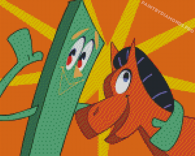 Gumby And Pokey Diamond Paintings