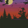 Halloween Landscape Diamond Paintings