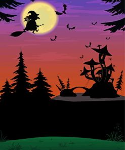 Halloween Landscape Diamond Paintings