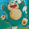 Happy Snorlax Pokemon Diamond Paintings