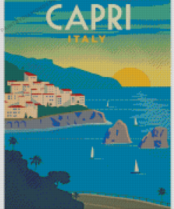 Italy Capri Poster Diamond Painting