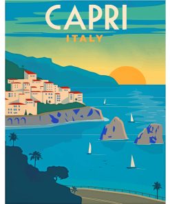 Italy Capri Poster Diamond Painting