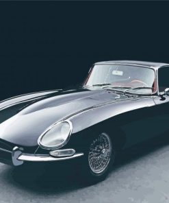 Jaguar E Type Car Diamond Paintings