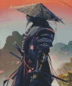 Japanese Swordsman Samurai Diamond Paintings