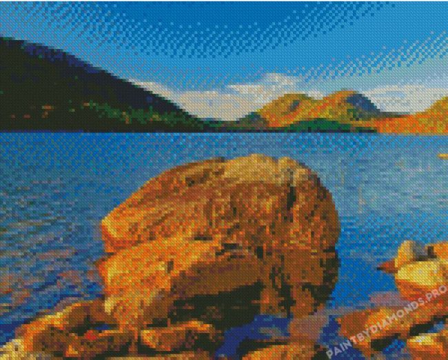 Jordan Pond Acadia Park Diamond Paintings