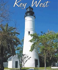 Key West Lighthouse In Florida Diamond Painting