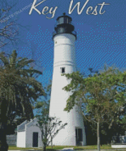 Key West Lighthouse In Florida Diamond Painting