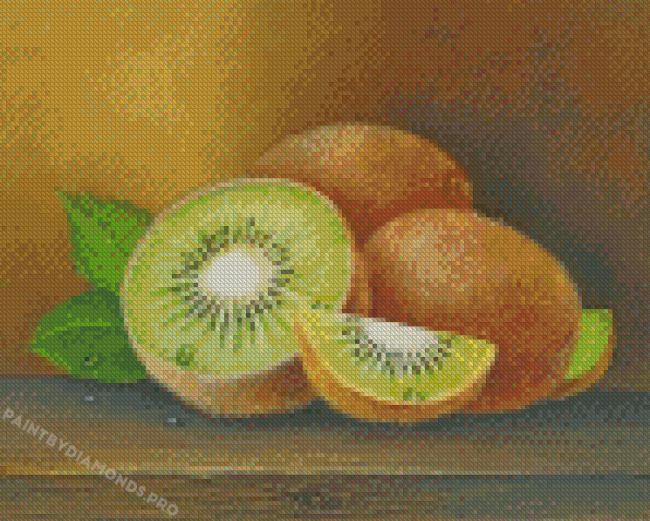 Kiwi Fruit Still Life Diamond Painting