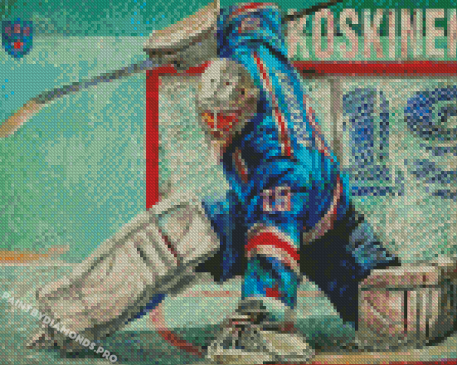 Koskinen Hockey Goalie Diamond Paintings