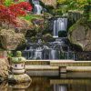 Kyoto Garden Waterfall Diamond Paintings