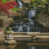 Kyoto Garden Waterfall Diamond Paintings