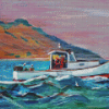 Lobster Boat Art Diamond Paintings