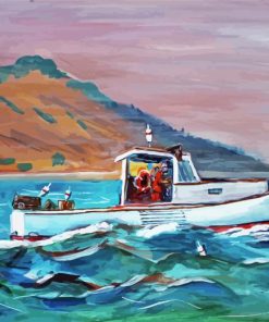 Lobster Boat Art Diamond Paintings