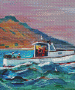 Lobster Boat Art Diamond Paintings