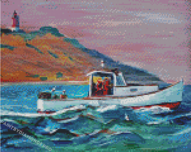 Lobster Boat Art Diamond Paintings