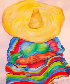 Man In Sombrero Diamond Paintings