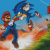 Mario And Sonic Diamond Paintings