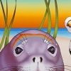 Monk Seal Diamond Paintings