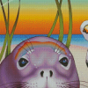 Monk Seal Diamond Paintings