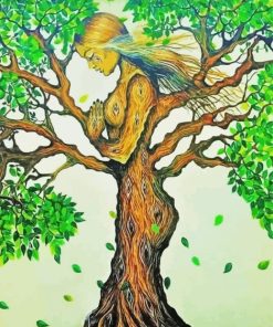 Mother Nature Tree Pray Diamond Paintings