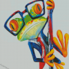 Mr Frog In Glasses Diamond Paintings