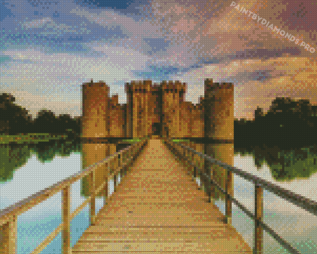 Old Bodiam Castle Diamond Paintings