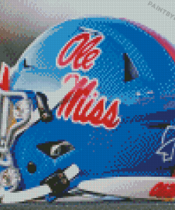 Ole Miss Helmet Diamond Paintings