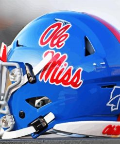 Ole Miss Helmet Diamond Paintings