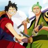 One Piece Zoro Luffy Diamond Paintings