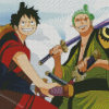 One Piece Zoro Luffy Diamond Paintings