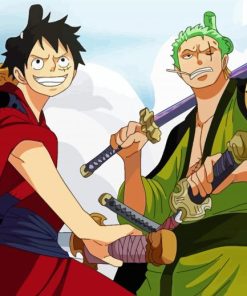 One Piece Zoro Luffy Diamond Paintings