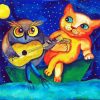 Owl And The Pussycat Diamond Paintings