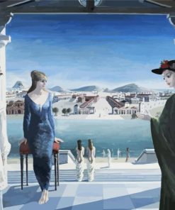 Paul Delvaux A Walk With Love And Death Diamond Painting