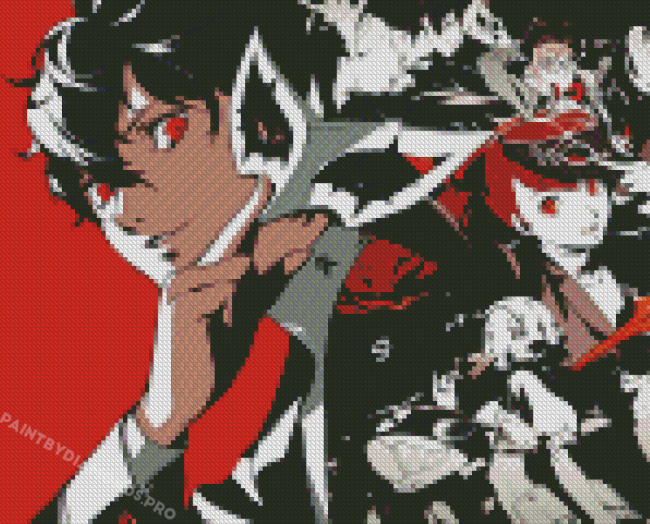 Persona 5 Game Characters Diamond Paintings